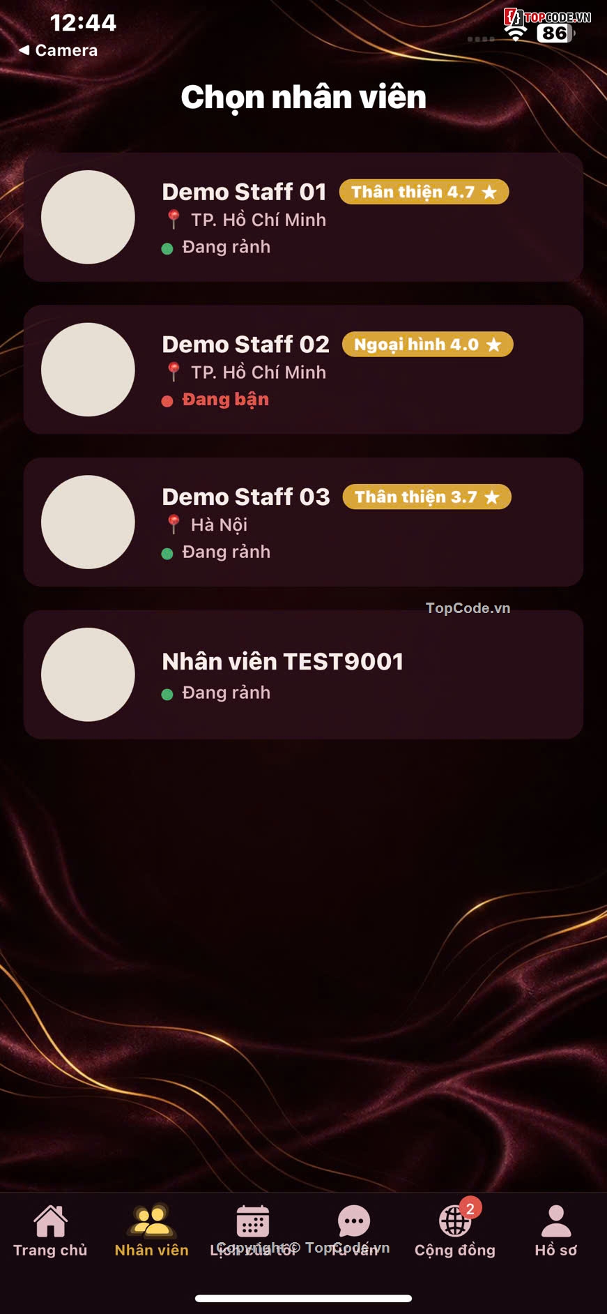 app đặt lịch,source code spa,react native,firebase,quản lý spa